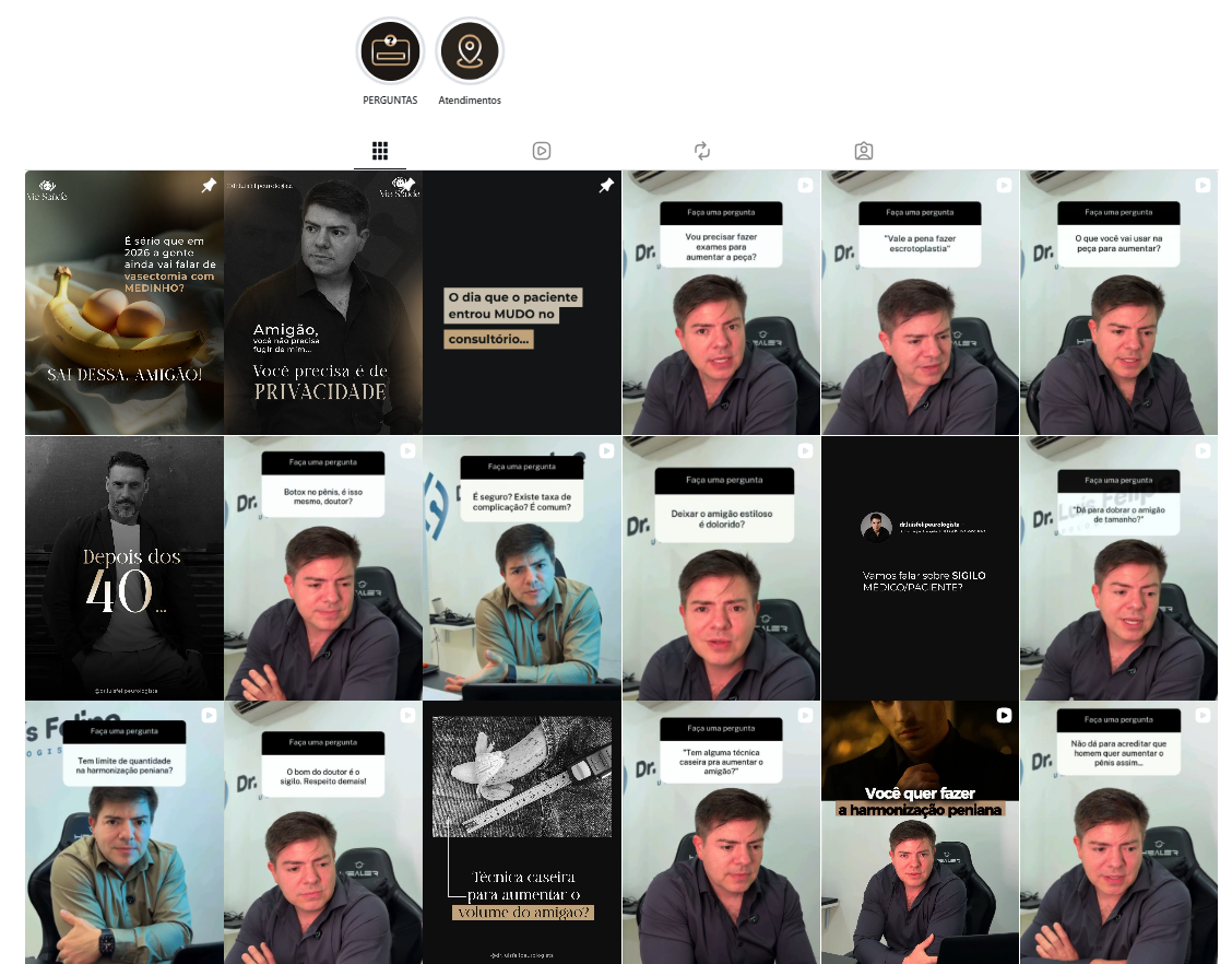 Feed de Instagram gerenciado pela Digital Sem Fronteiras