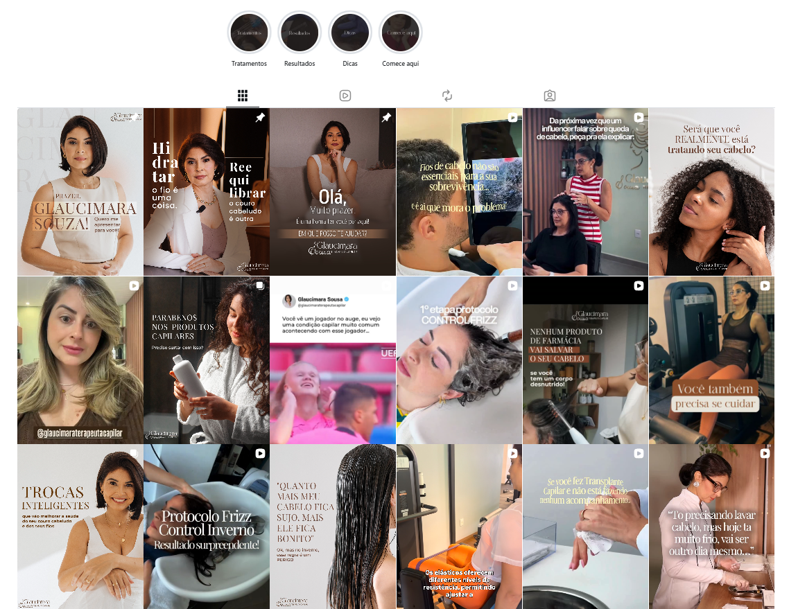 Feed de Instagram gerenciado pela Digital Sem Fronteiras