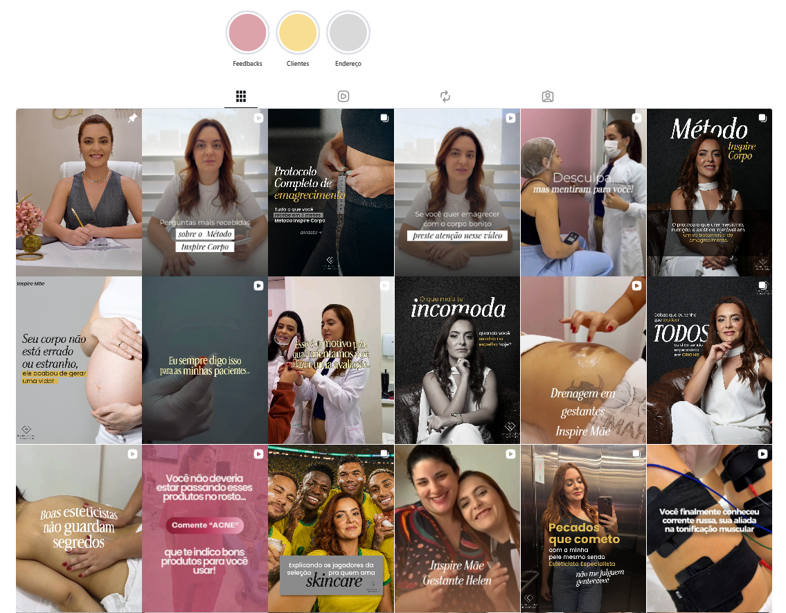 Feed de Instagram gerenciado pela Digital Sem Fronteiras